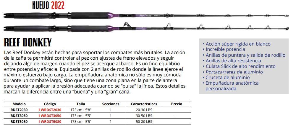 Caña De Pesca Reef Donkey 50-80lb -