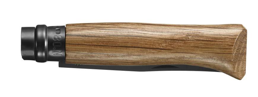 Cuchillo  N°8 Hoja Negra Y Mango De Roble -