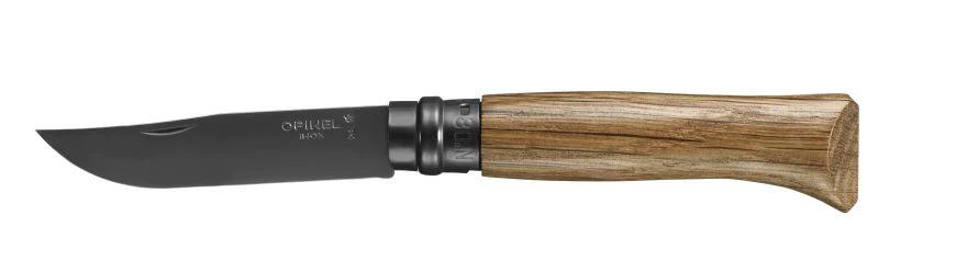 Cuchillo  N°8 Hoja Negra Y Mango De Roble -