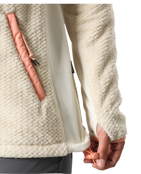 Miniatura Polar Mujer Navarino Hoodie - Color: Crema