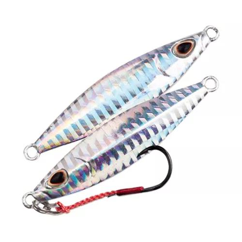 Señuelo Gomoku Koika Jig 80grs. - Color: Plateado Cebra