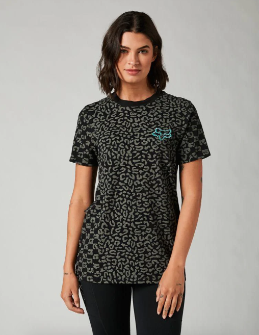 Polera Lifestyle Mujer Cheetah Check - Color: Negro