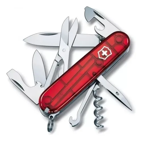 Navaja Climber 91 mm 14 Fun - Color: Rojo Transparente