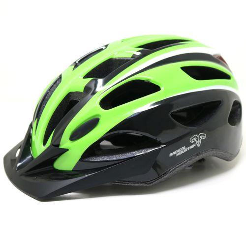 Casco Cross Country con Luz Trasera Integrada - Color: negro/verde