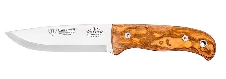 Cuchillo 158-L ENT Bushcraft (N690co) - Color: Cafe