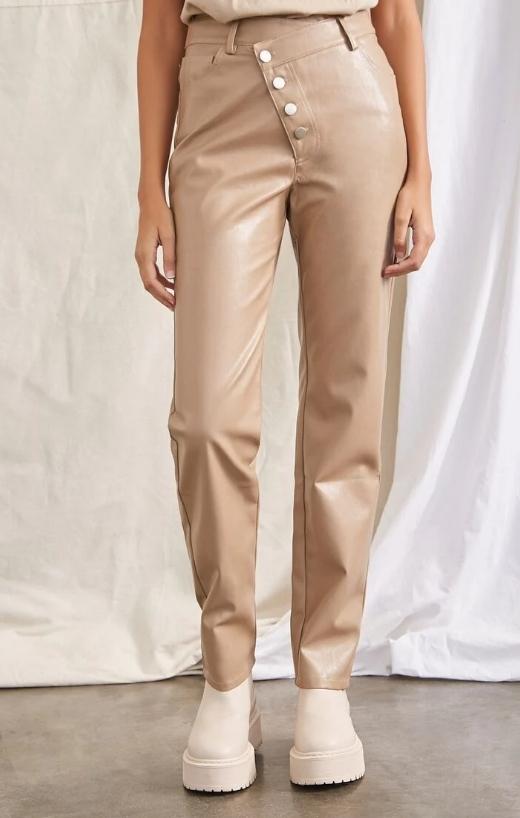 Pantalon Largo Talos Woman Taupe