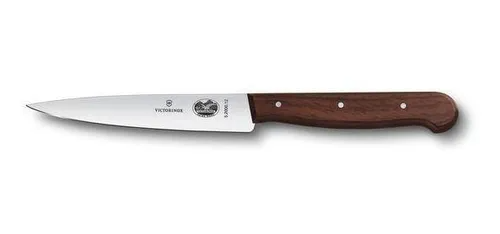 Cuchillo Carnicero Hoja Recta Mango de Madera 12 cm