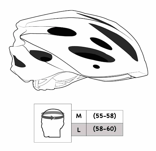 Casco Sport + Candado Espiral Con Llave 12x150 -