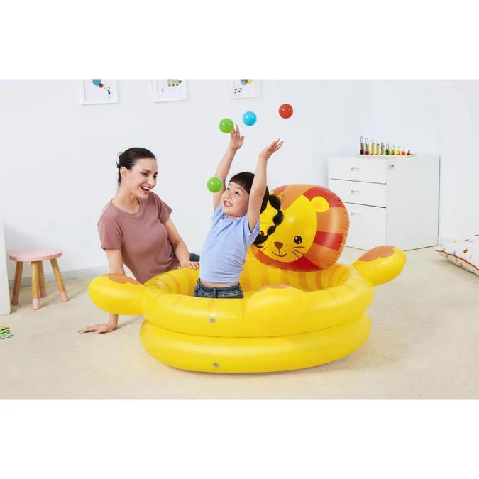 Piscina Leon inflable con Pelotas 111 X98X61.5 Cms -