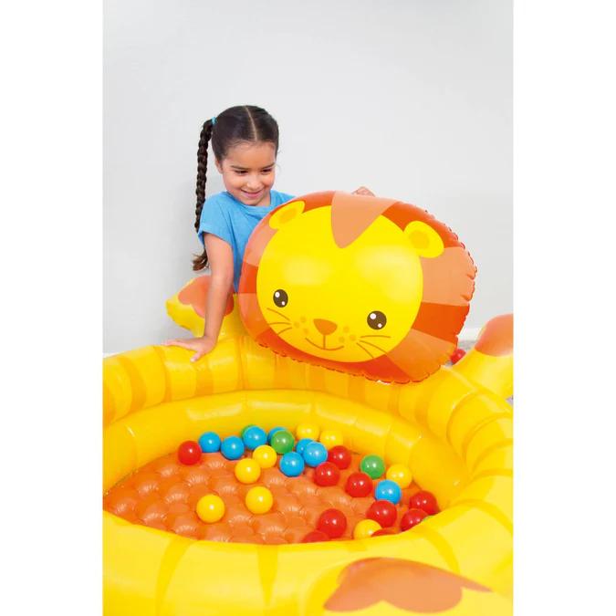 Miniatura Piscina Leon inflable con Pelotas 111 X98X61.5 Cms -