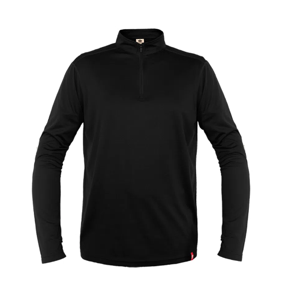 Polera Half-Zip Hombre - Color: Negro