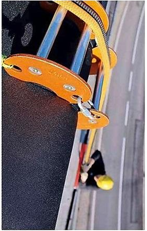 Protector De Cuerda Edger Roller Ind - Color: Naranja-Plata