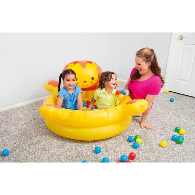 Miniatura Piscina Leon inflable con Pelotas 111 X98X61.5 Cms -