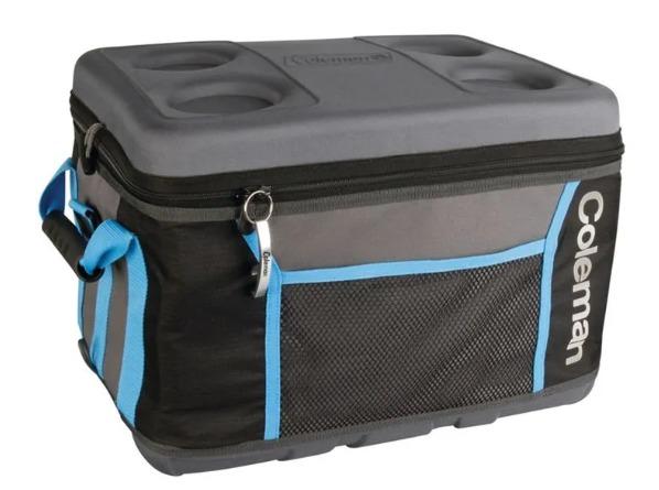 Soft Cooler Plegable 45 Latas - Color: Negro-Gris