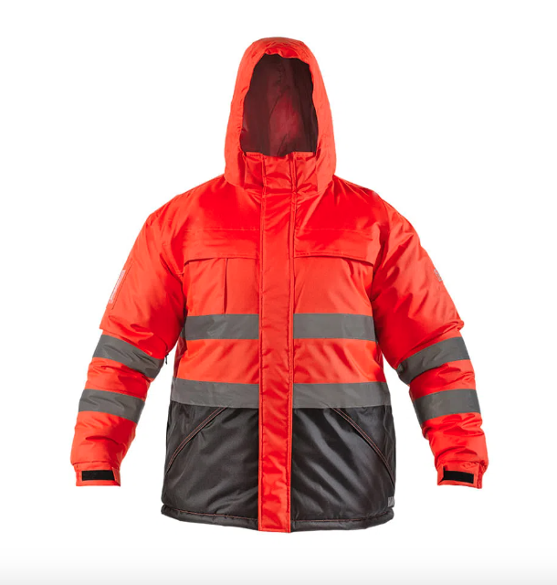 Parka Hombre Reflectiva Siberia - Color: Rojo-Negro