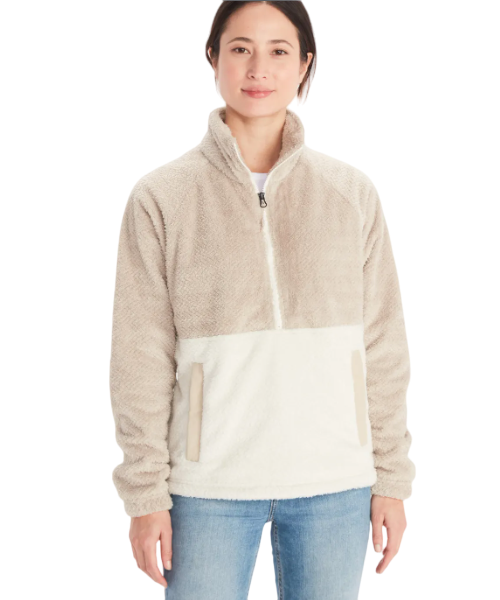 Miniatura Polar Mujer Homestead Sherpa Fleece 1/2 Zip - Color: Beige