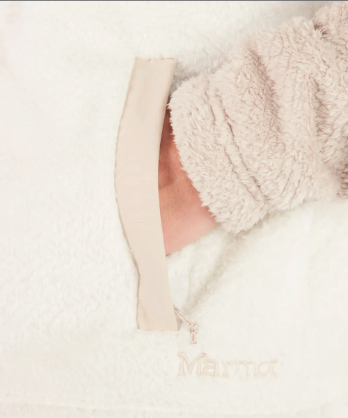 Miniatura Polar Mujer Homestead Sherpa Fleece 1/2 Zip - Color: Beige