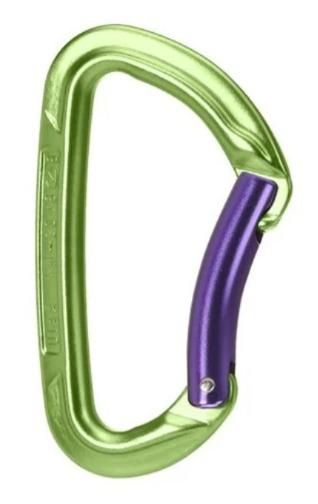 Miniatura Mosquetón Session Gatillo Curvo - Color: Verde Morado