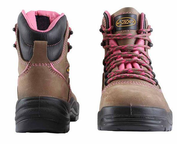 Zapato Seguridad Femenino Pu Un 130 - Color: Marron rosado