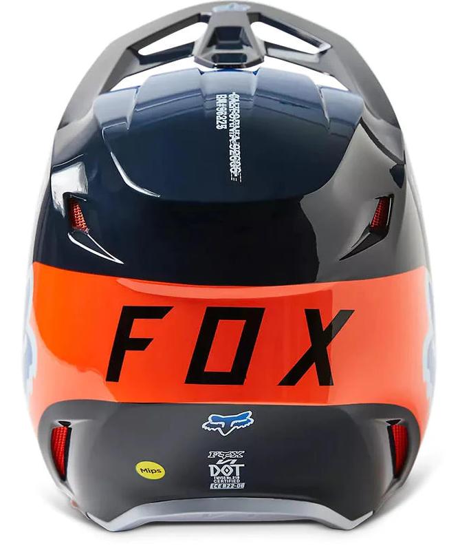 Miniatura Casco Moto V1 Toxsyk  - Color: Azul - Naranja