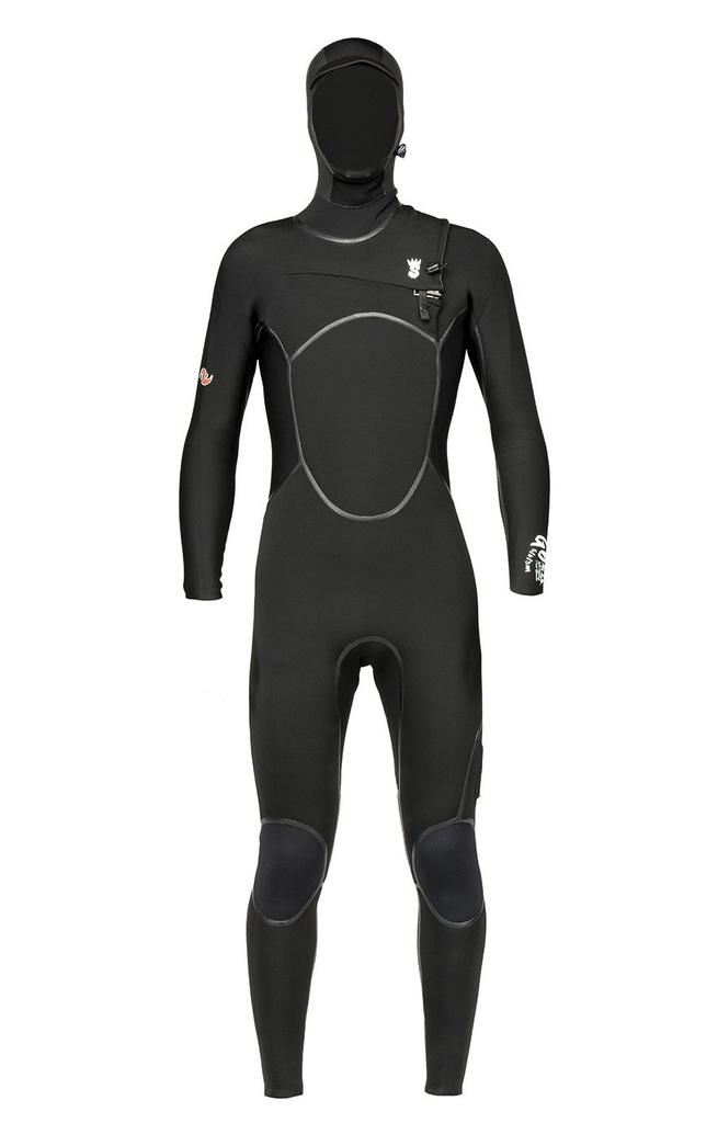 Trajes de Agua G6 Hombre 5/4/3 Hooded - Color: Negro