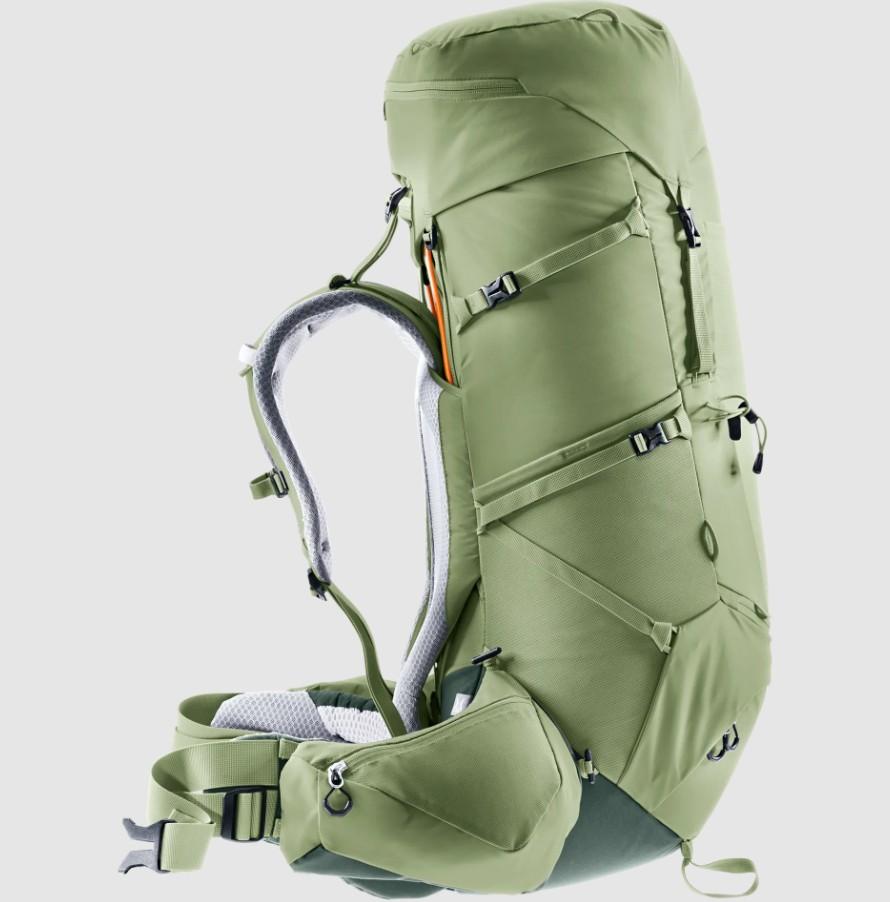 Miniatura Mochila Aircontact Core 55 + 10 Sl Graphite - Color: Verde