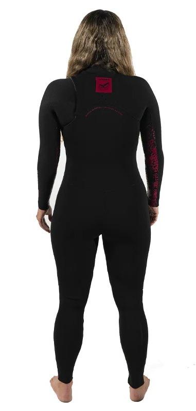 Traje de Neopren Wetsuits Tesoro 43MM 2023 - Color: Black Burgondy