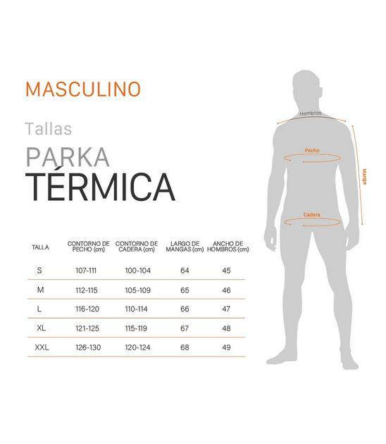 Parka Térmica Impermeable Vito Hombre  - Color: Negro