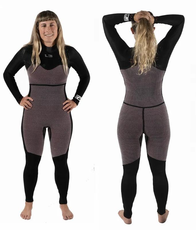 Traje de Neopren Wetsuits Tesoro 43MM 2023 - Color: Black Burgondy