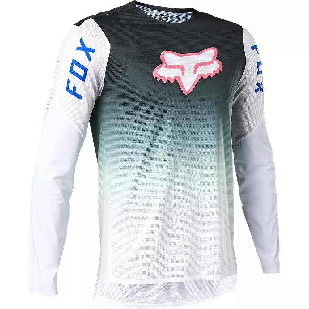 Miniatura Polera Hombre Bicicleta Manga Larga Flexair Race Spec - Color: Azul-Blanco