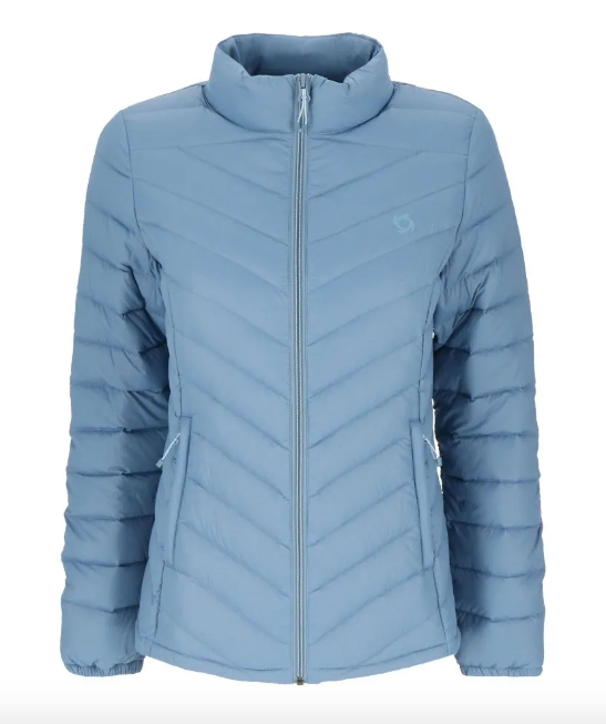 Miniatura Chaqueta Pluma Eboni Stripe Mujer - Talla: M, Color: Celeste
