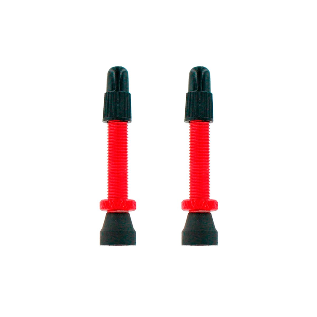 Válvulas Presta F/V Tubeless Aluminio 2U - Color: Rojo