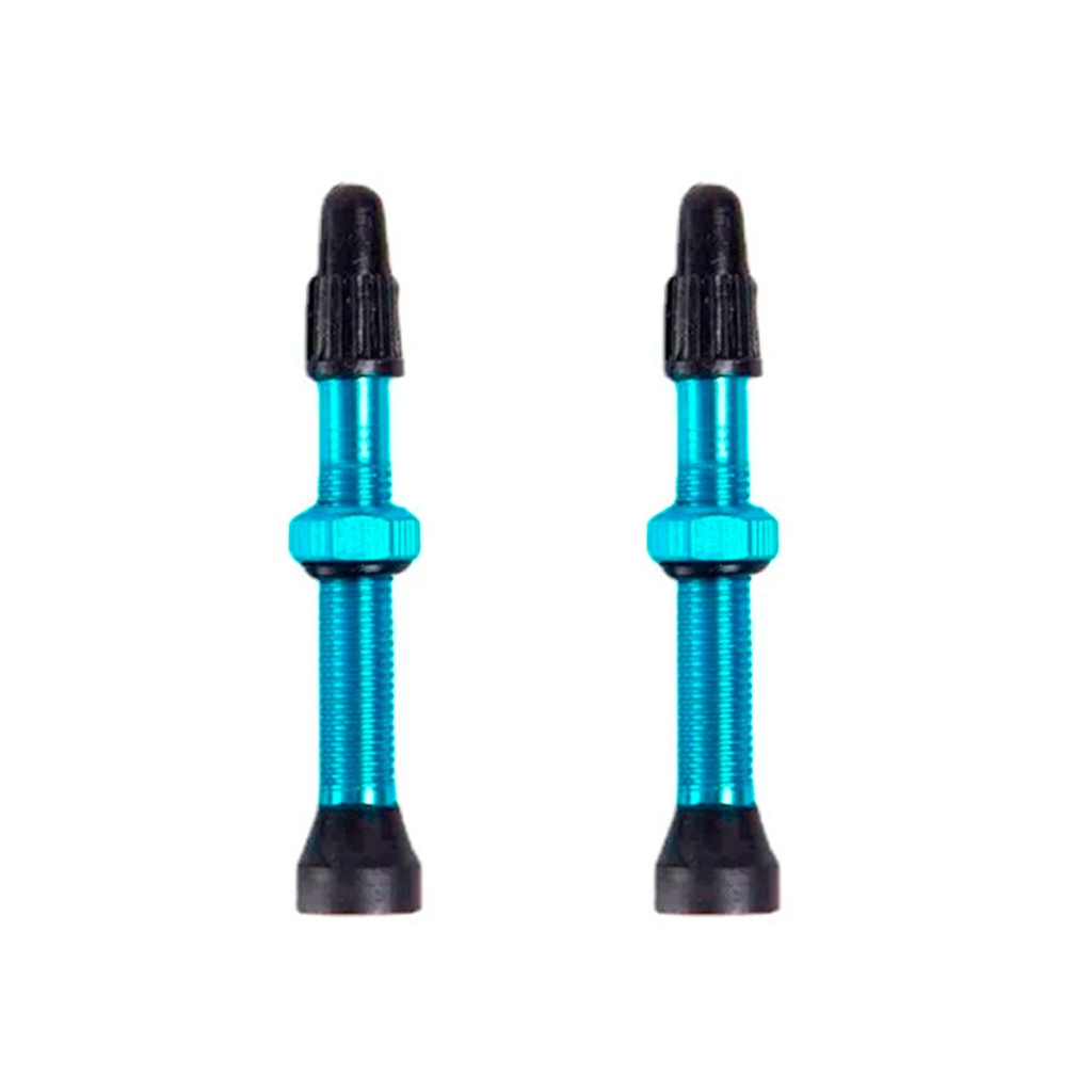 Miniatura Válvulas Presta F/V Tubeless Aluminio 2U - Color: Azul