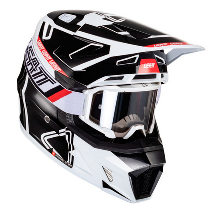 Miniatura Kit Casco Moto 7.5 V24 - Color: Negro/Blanco