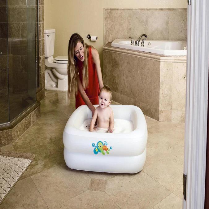 Bañera Inflable Para Bebé 86X86X25 CMS -