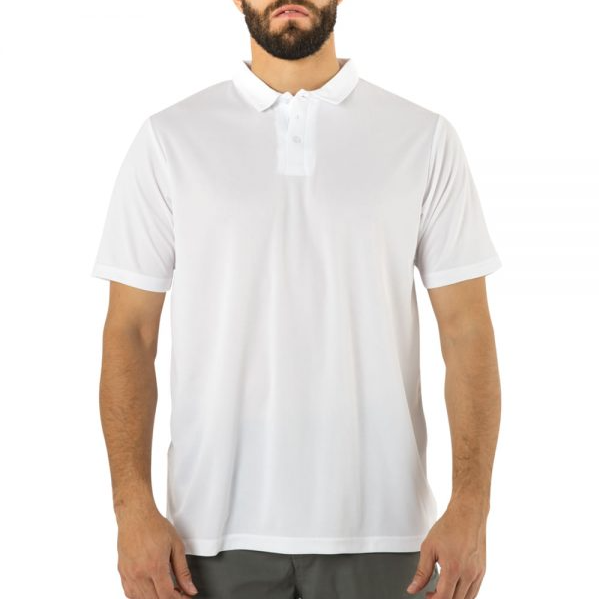 Polera Hombre Manga Corta Cooldry - Color: Blanco