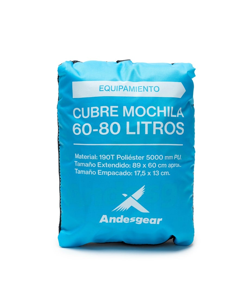 Cubre Mochila Andesgear 60-80L - Color: Azul