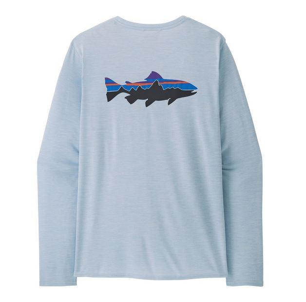 Polera Hombre Marga Larga Capilene Cool Daily Graphic Shirt-Lands - Color: Azul