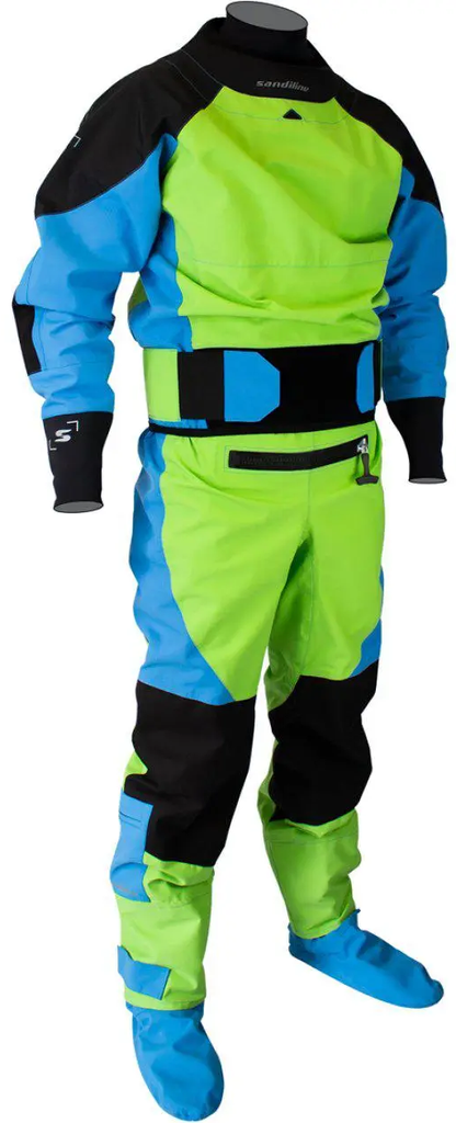 Traje Seco Extreme 4L - Color: Verde/Azul/Negro