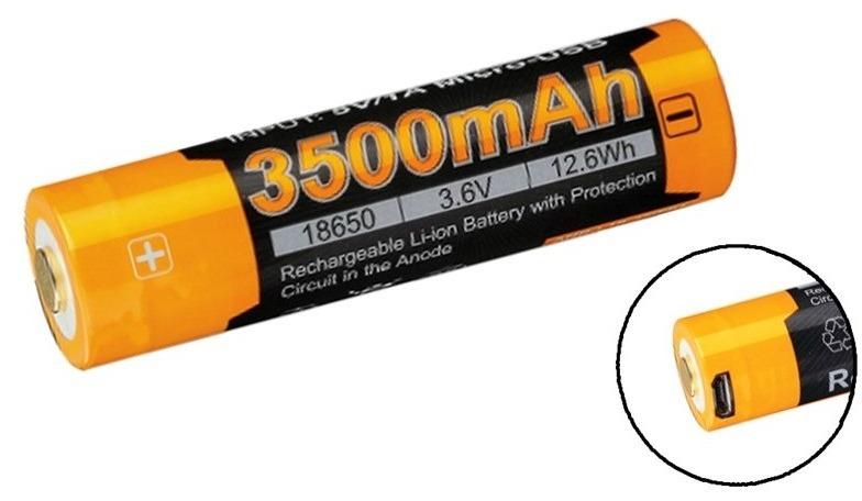 Batería Recargable 18650 / 3500mAh ARB-L18-3500U