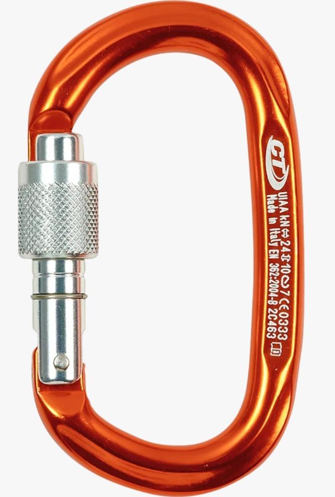 Mosquetón Aluminio Oval Rosca 24kN Pillar SG 