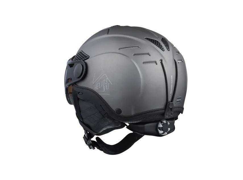 Casco Helios Leather Evolight Nxt® - Color: Negro/Gris