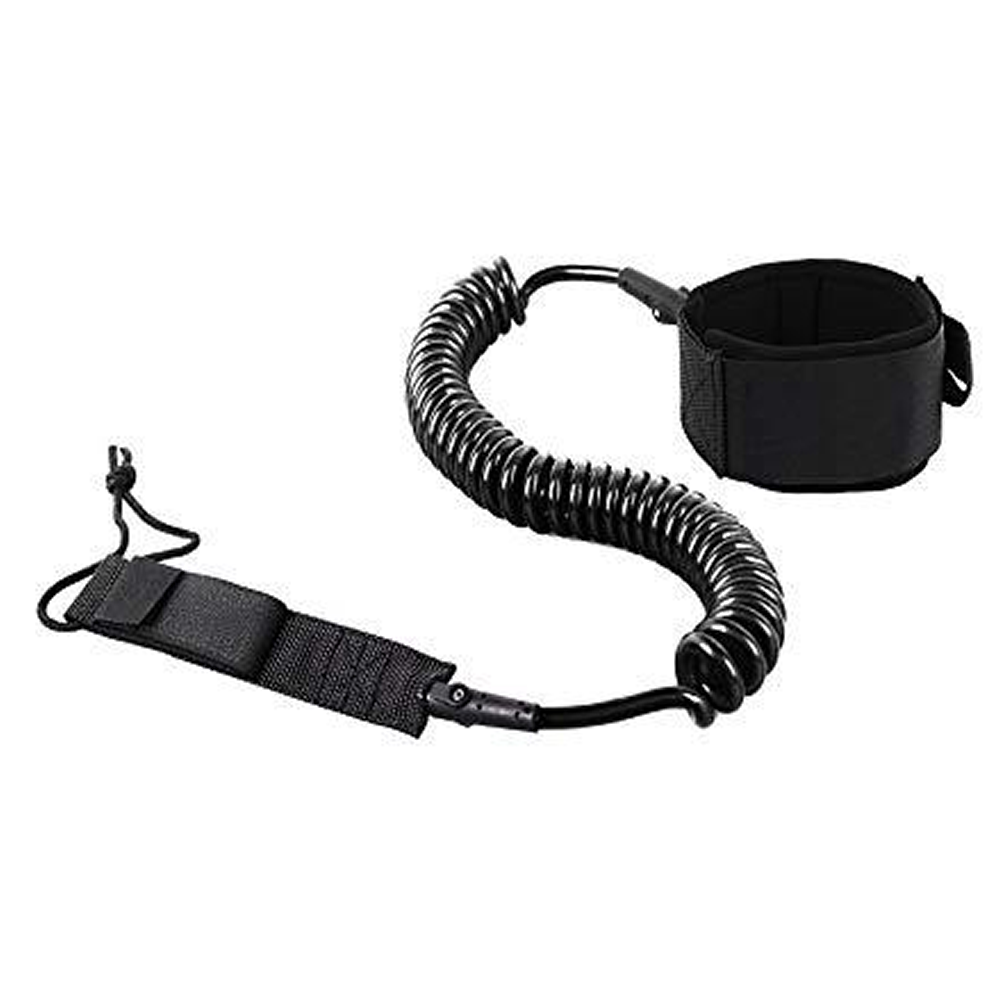 Cuerda de Pie SUP Leash Coil - Color: Negro