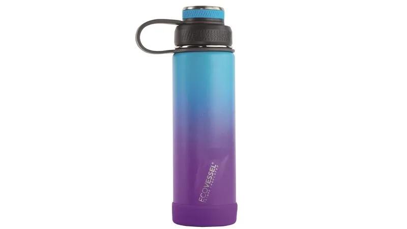 Miniatura Botella Inox Boulder 591 ml - Color: Morado-Celeste