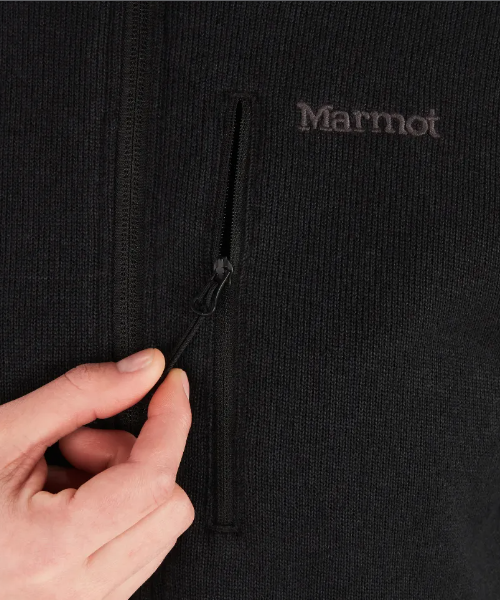 Miniatura Polar Mujer Drop Line 1/2 Zip - Color: Negro