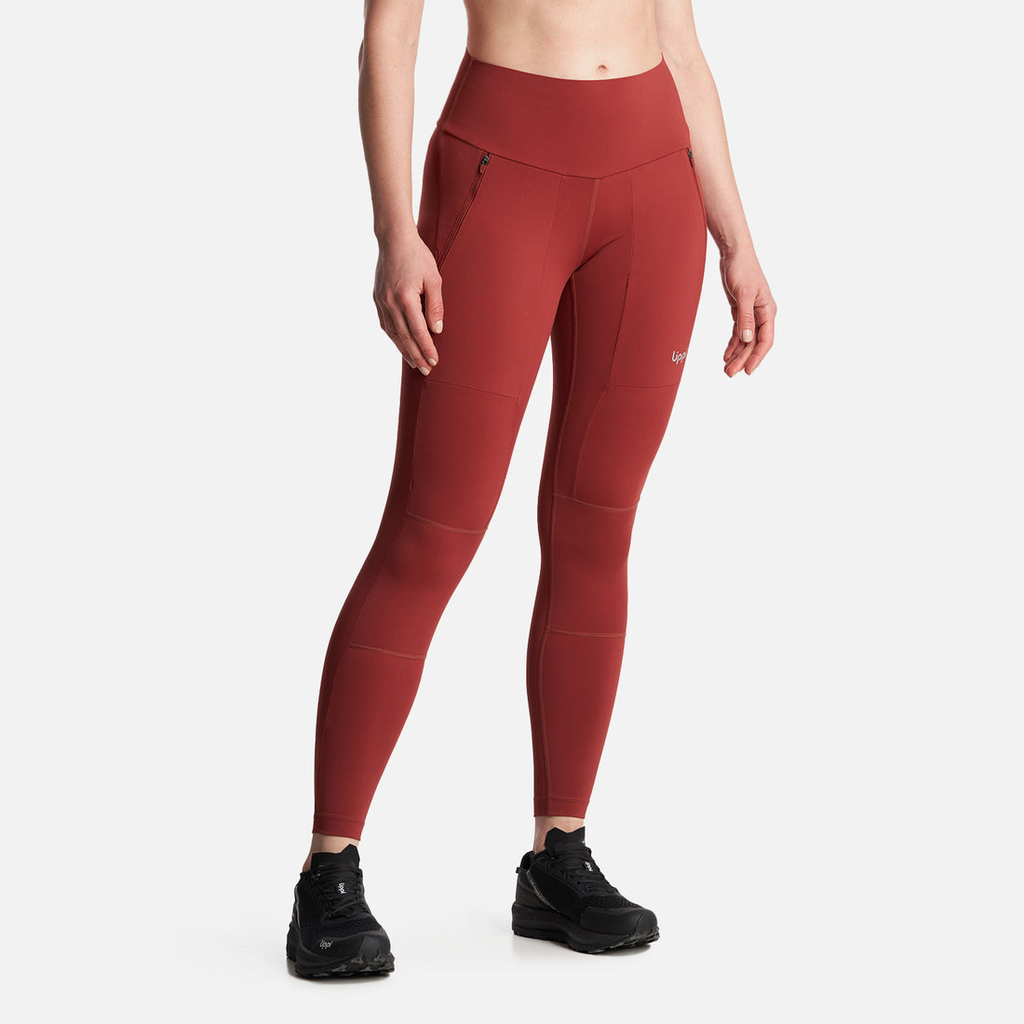 Calza Mujer PureTrek Q-Dry Leggings - Color: Burdeo