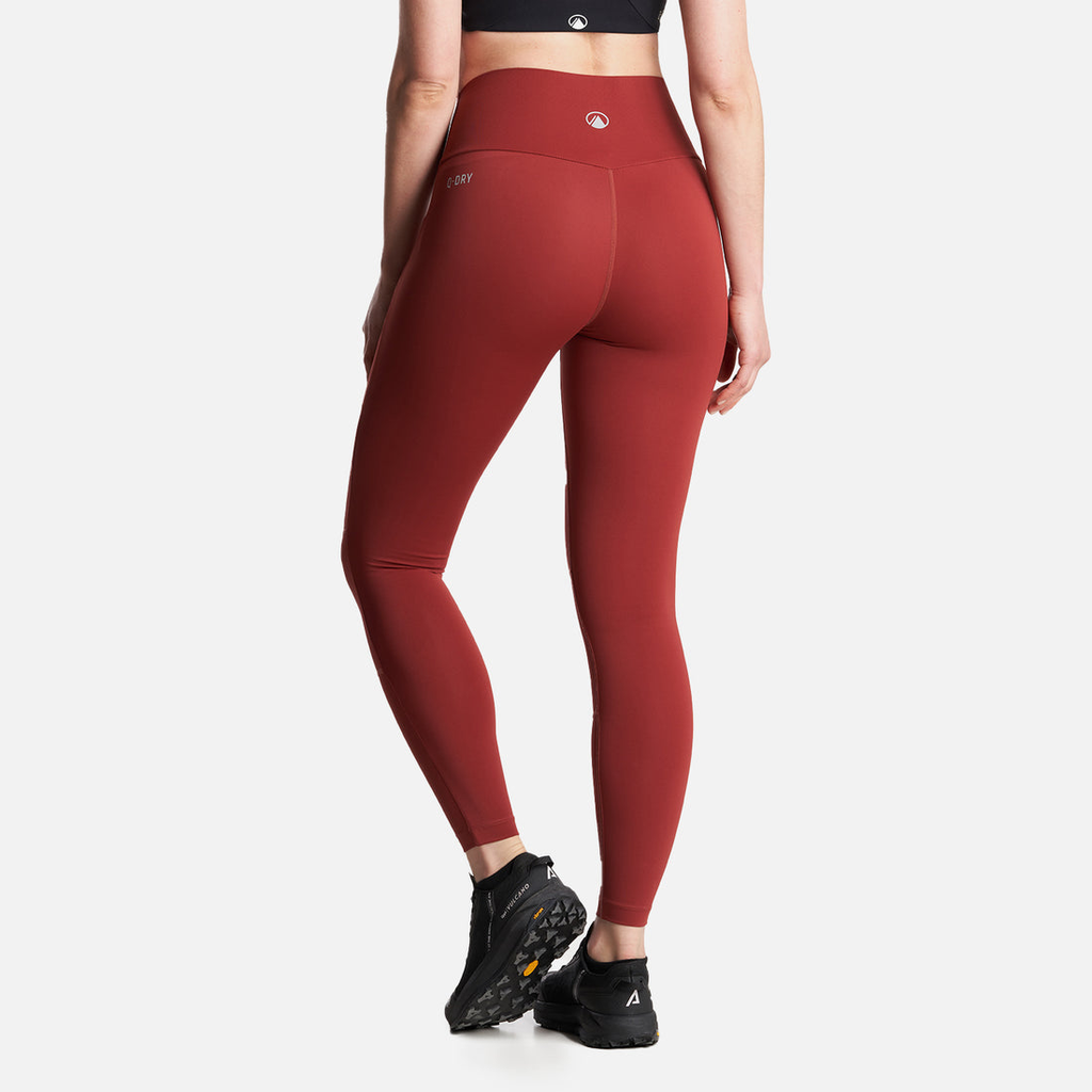 Miniatura Calza Mujer PureTrek Q-Dry Leggings - Color: Burdeo