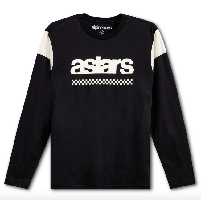 Polera Hombre Manga Larga Old School - Color: Negro