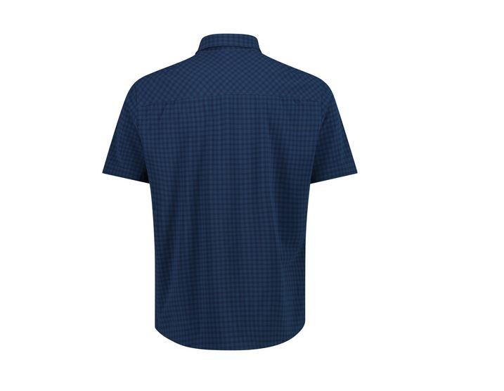 Miniatura Camisa Hombre Manga Corta Con Bolsillo Frontal - Color: Azul