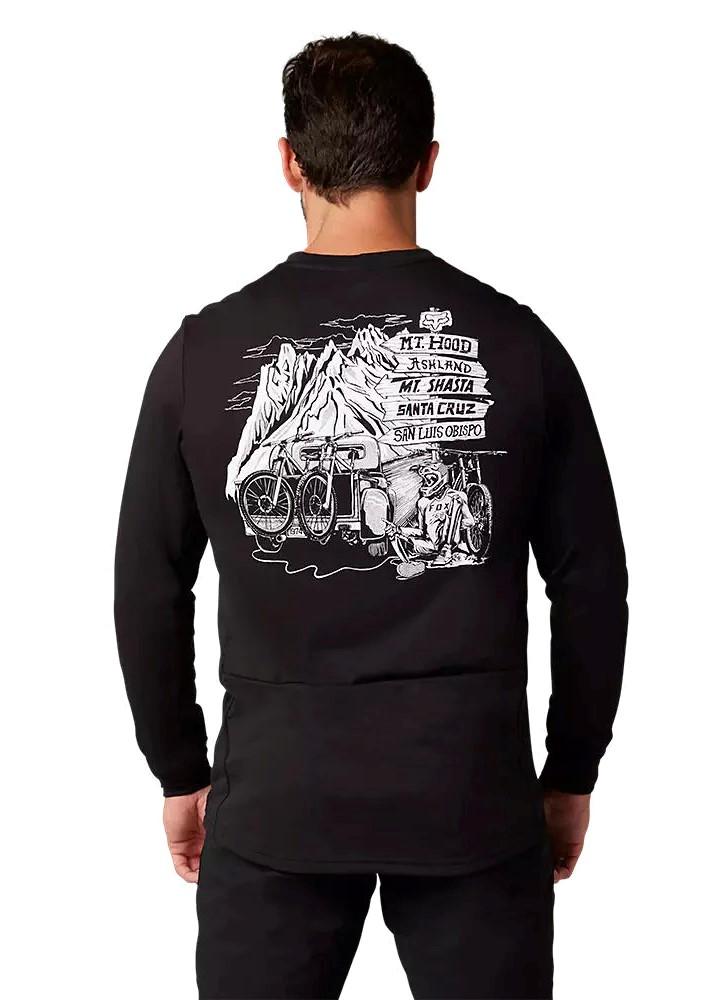 Polera Bicicleta Ranger Drirelease Manga Larga - Color: Negro